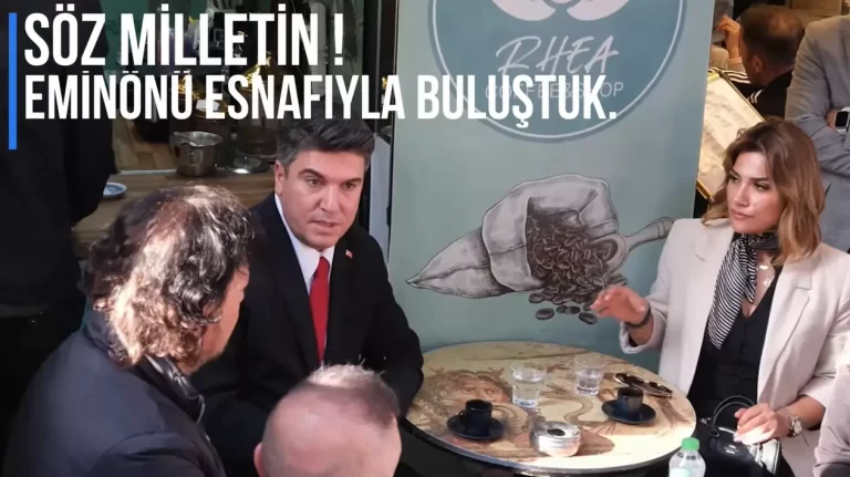 Söz Esnafın ! Değer Partisi Eminönü’nde Halkla Buluştu